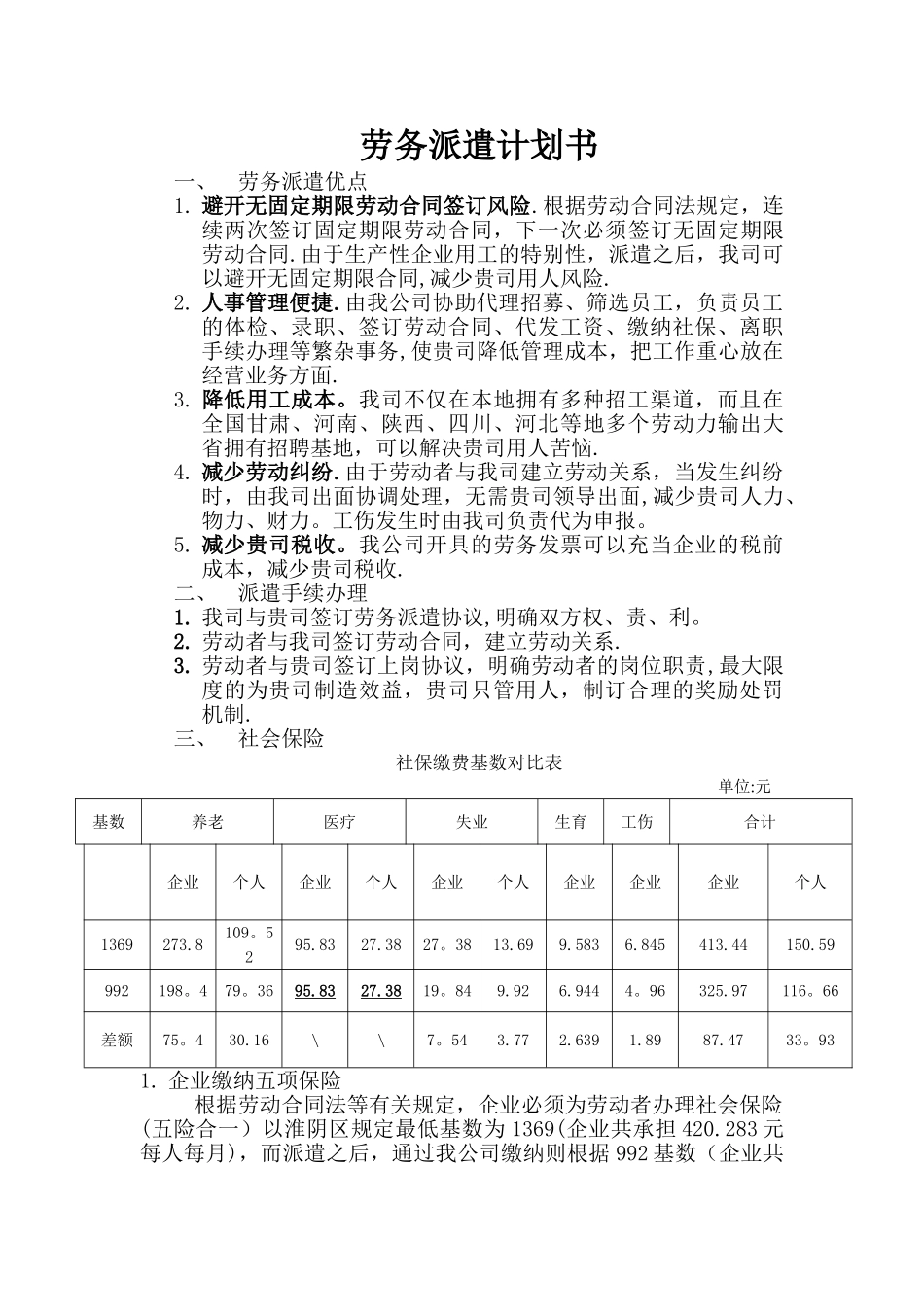 劳务派遣优势和流程_第1页