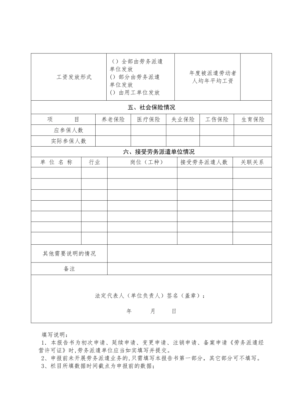 劳务派遣单位情况自查报告书_第2页