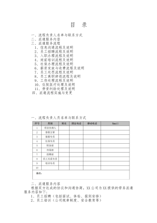 劳务派遣服务操作流程