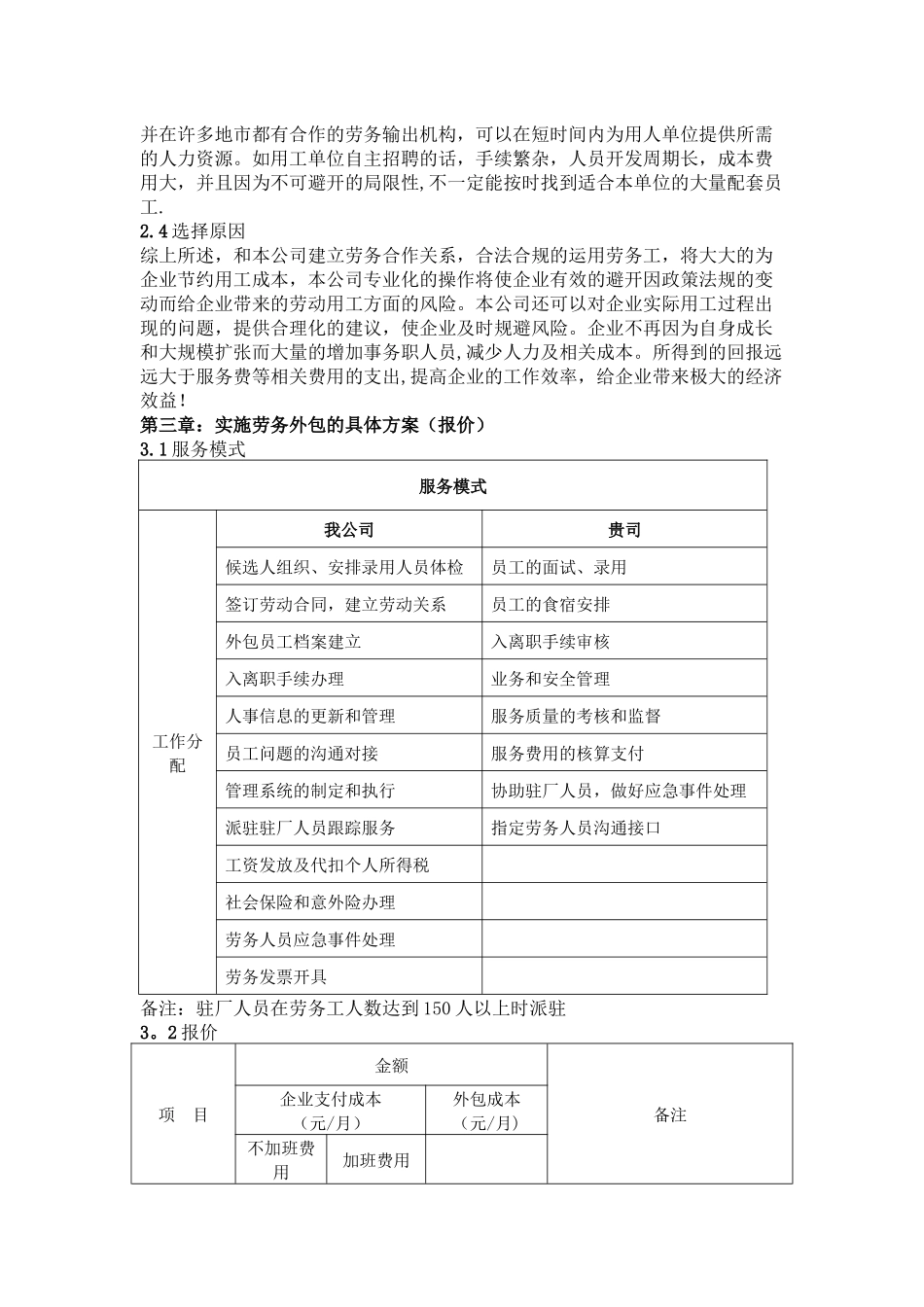 劳务派遣项目合作计划书_第3页