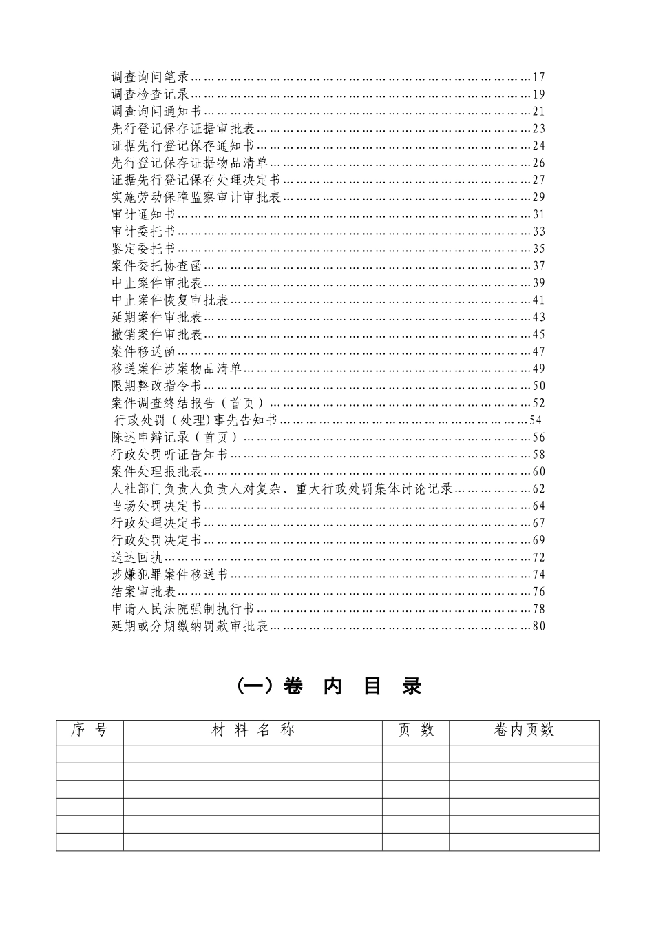 劳动保障监察执法文书格式文本_第2页