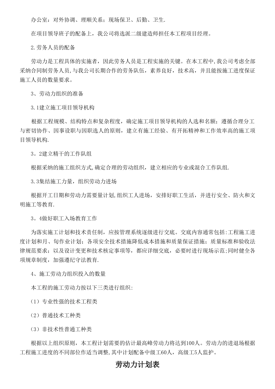 劳动力安排计划及劳动力计划表49295_第2页