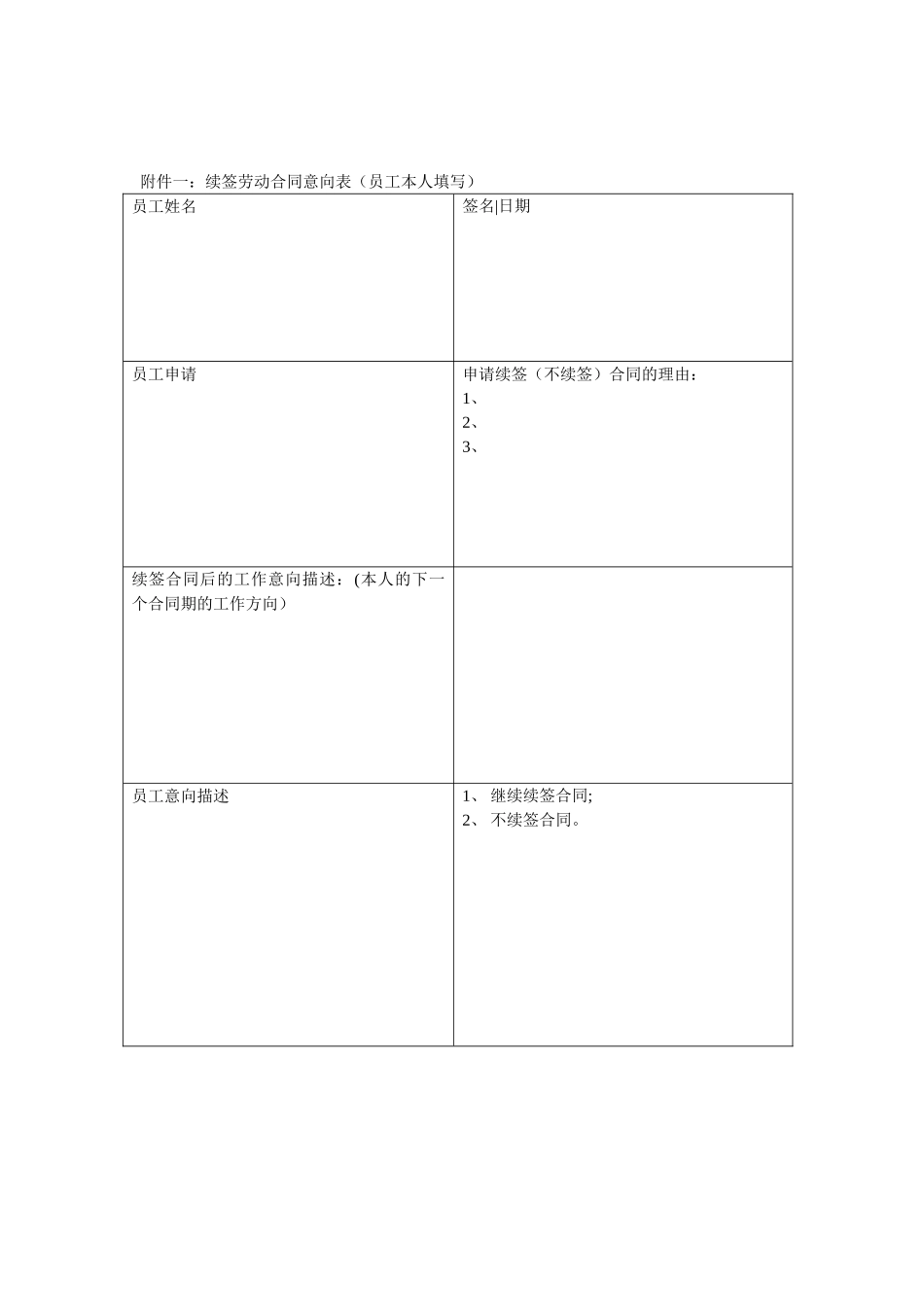 劳动合同续签管理制度_第2页