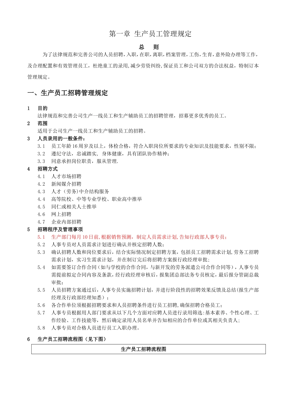 劳动用工管理细则-170905_第1页