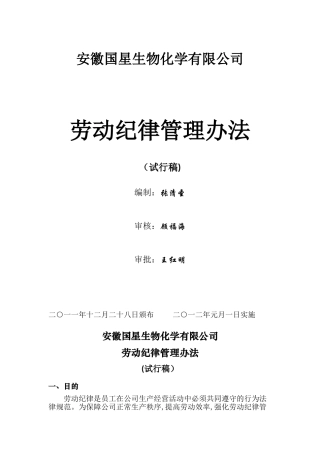 劳动纪律考核办法与细则-试行稿2025122911032398
