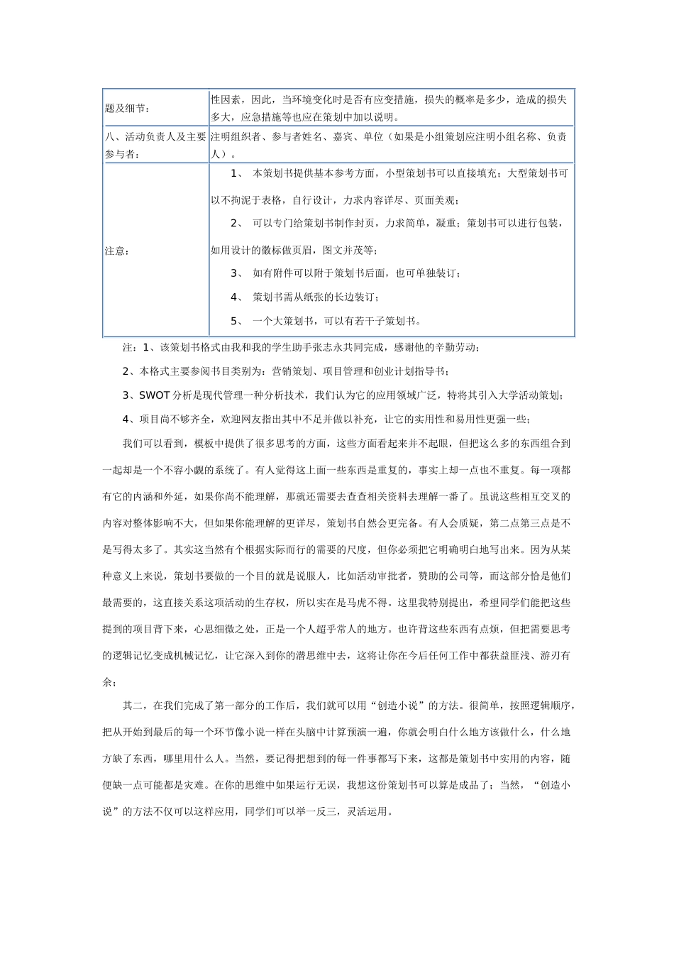 大学生怎么写活动策划书_第3页