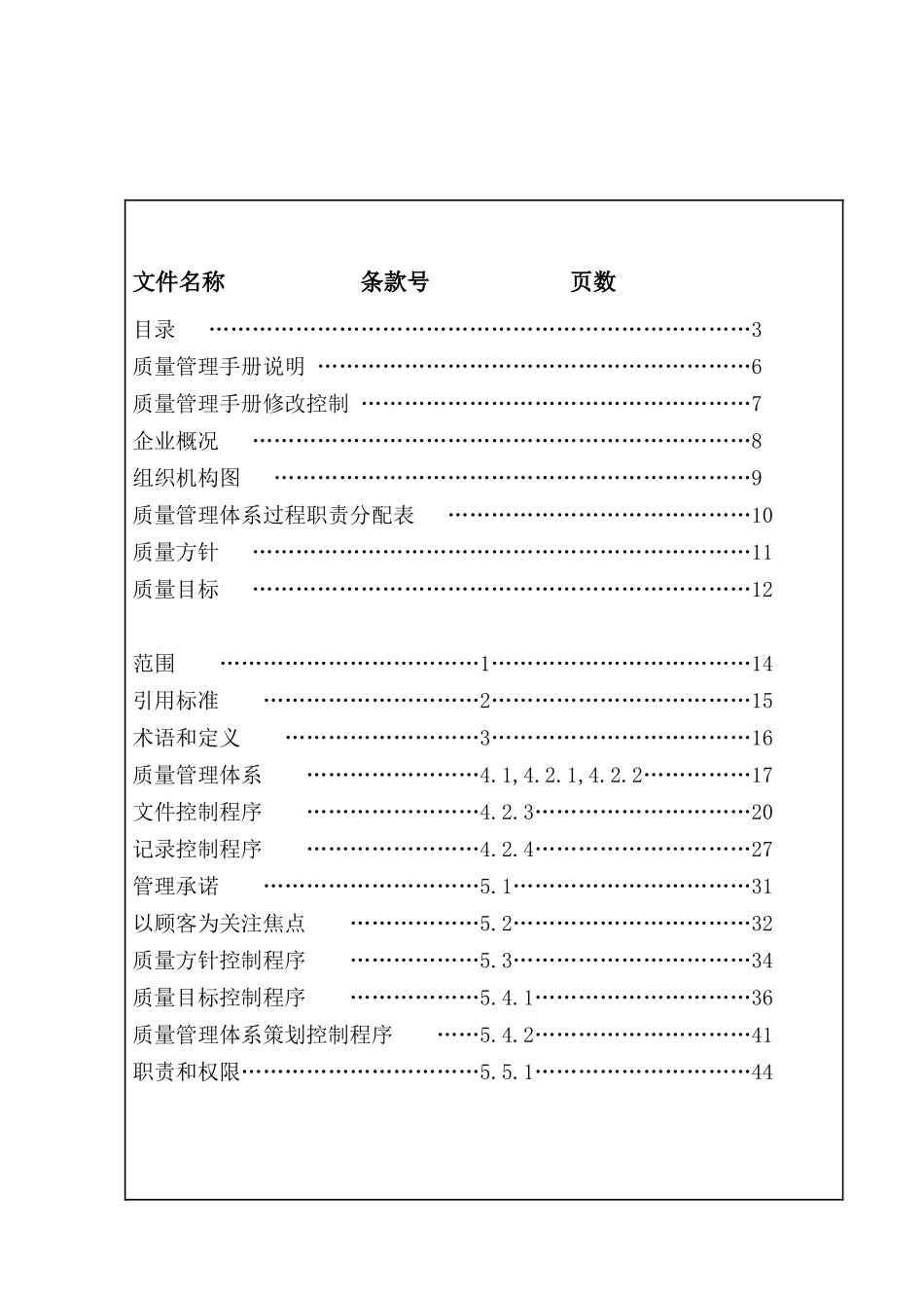 电控设备厂质量管理手册_第1页