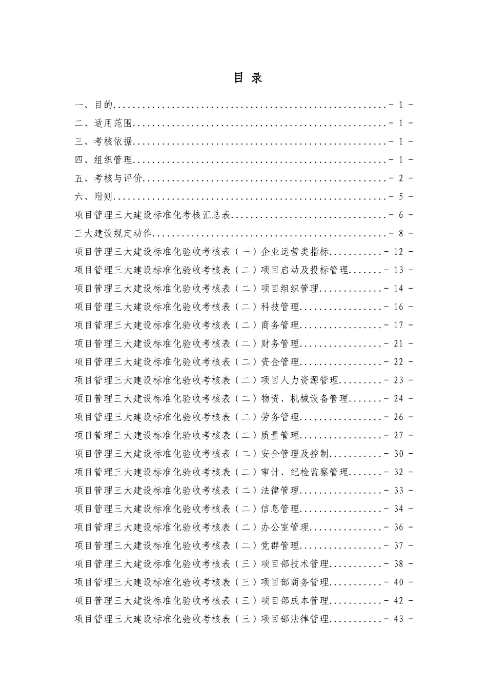 建筑一局（集团）有限公司项目管理标准化验收手册_第1页