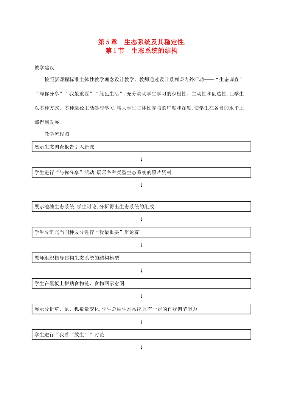 高中生物 5.1生态系统的结构备课参考 新人教版必修3-新人教版高二必修3生物素材_第1页