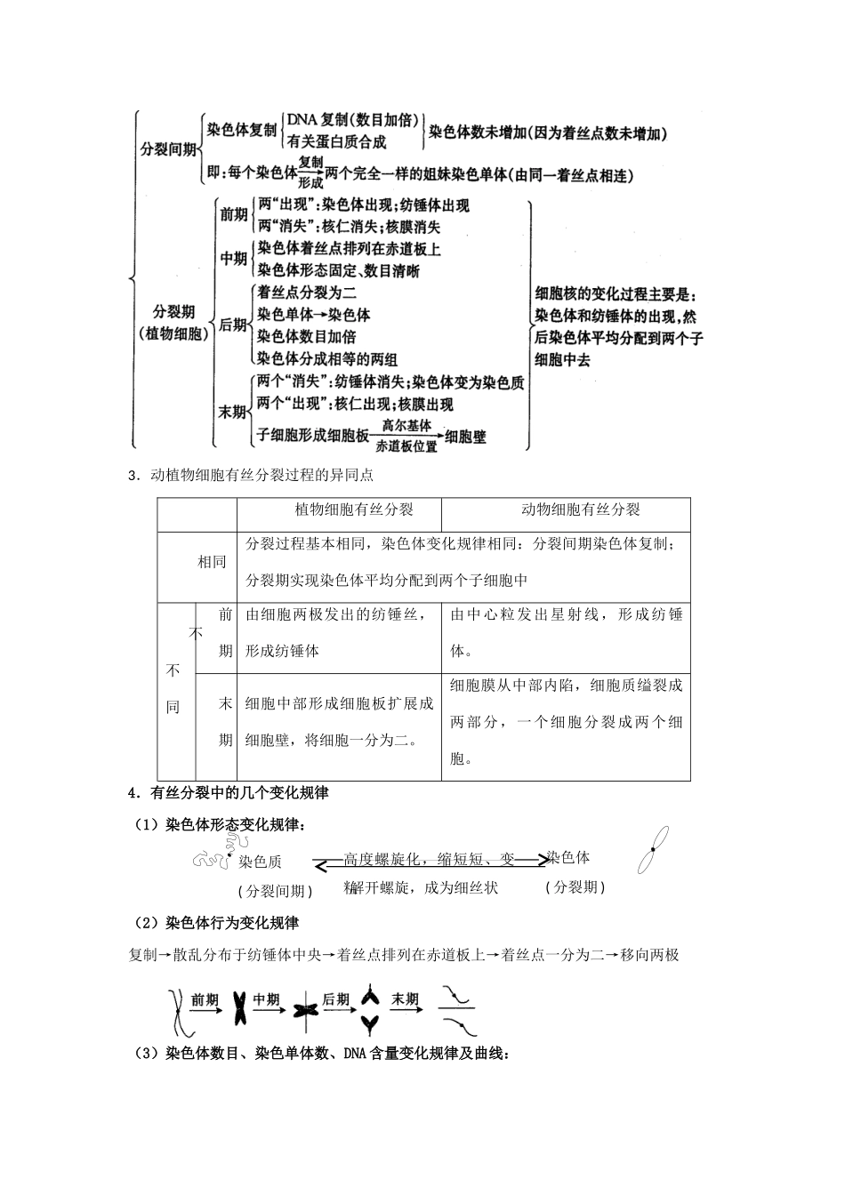 高中生物 6.1《细胞的增殖》相关素材——部分知识点介绍（新人教版必修1）_第3页