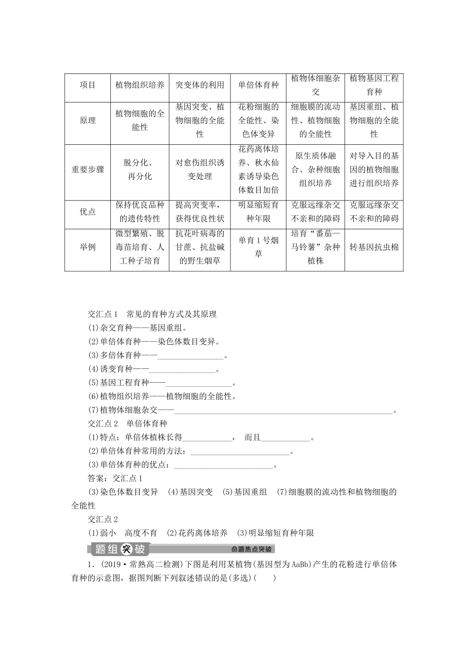 高中生物 专题2 细胞工程 1.2 植物细胞工程的实际应用学案 新人教版选修3-新人教版高二选修3生物学案_第3页