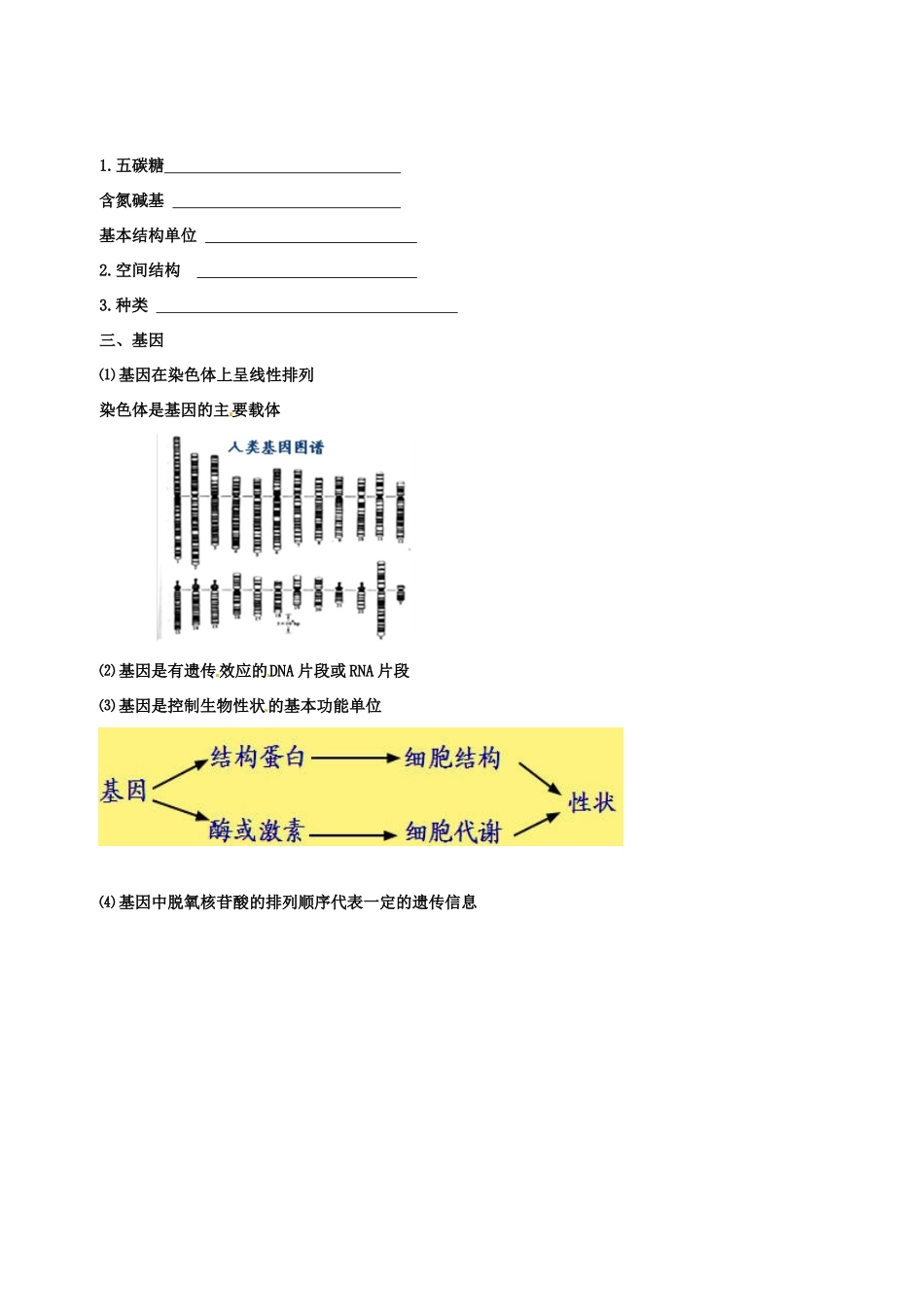 高中生物 DNA、RNA的结构和基因素材 新人教版必修2-新人教版高一必修2生物素材_第2页