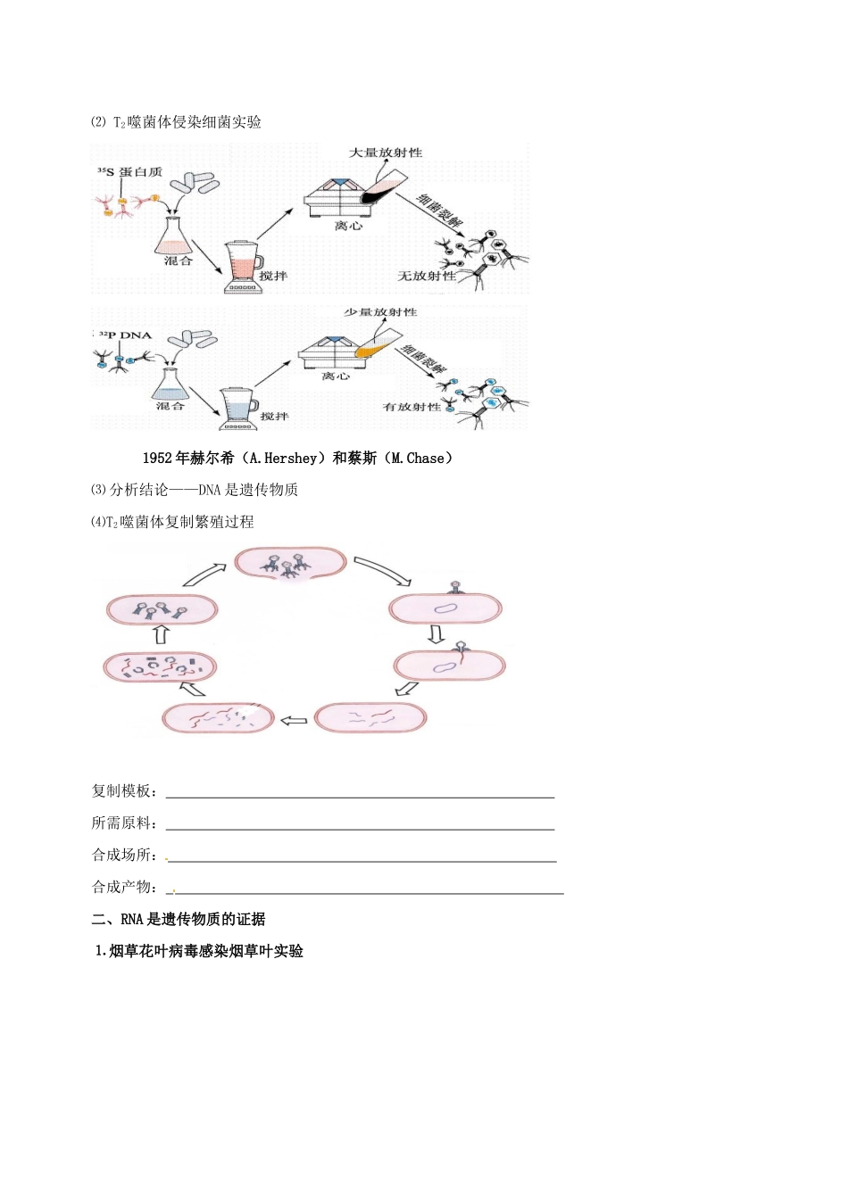 高中生物 DNA是主要的遗传物质素材 新人教版必修2-新人教版高一必修2生物素材_第3页