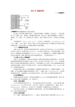 高中生物 第3章 细胞的代谢 3.4 细胞呼吸（1）素材 浙科版必修1-浙科版高一必修1生物素材