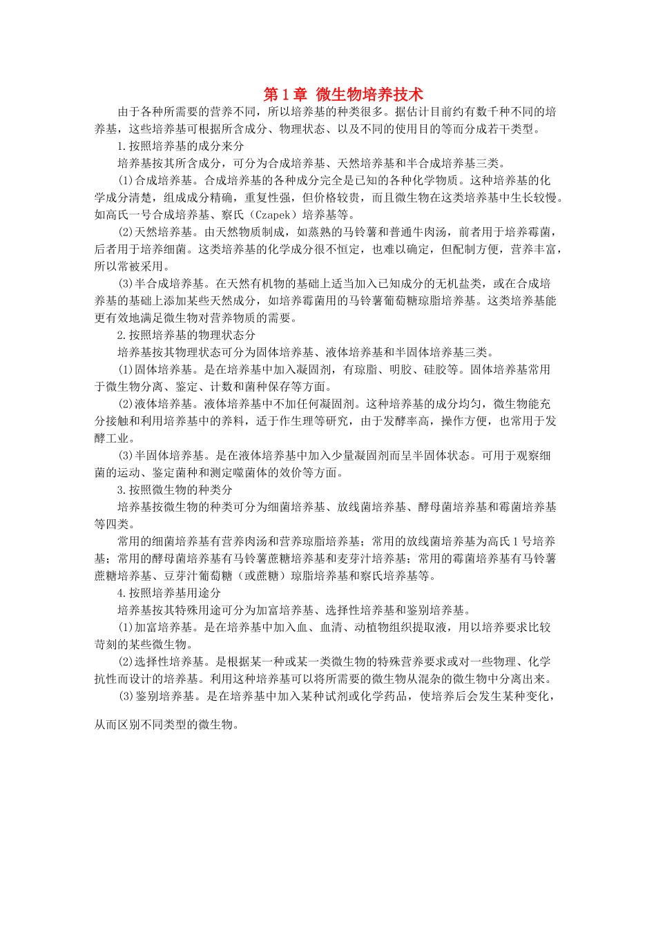 高中生物 第1章 微生物培养技术 微生物培养技术（1）素材 中图版选修1-中图版高二选修1生物素材_第1页