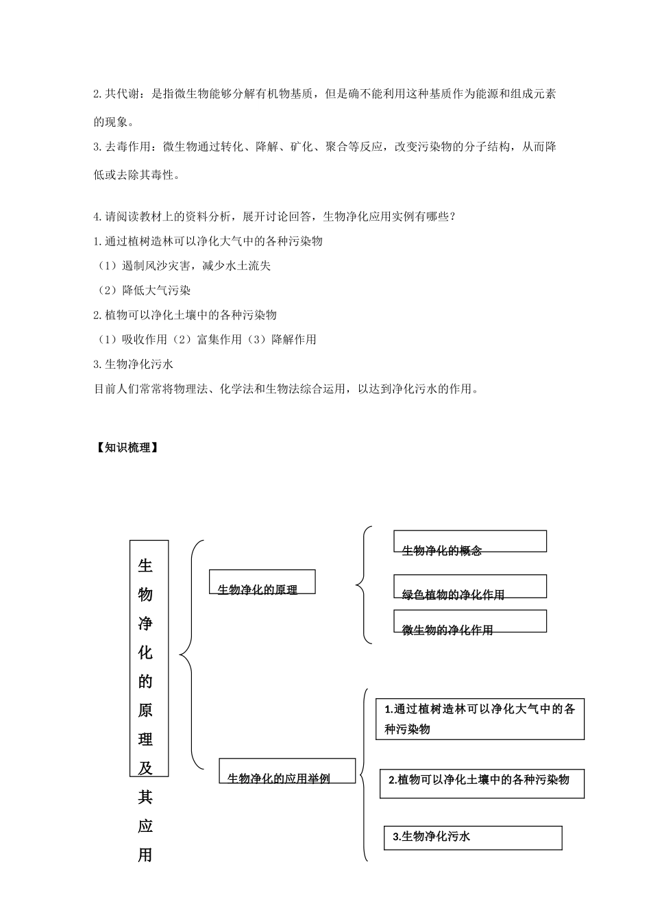 高中生物 第二单元 生物科学与环境保护 第一章 生物污染与生物净化 2.1.2 生物净化（1）学案 中图版选修2-中图版高二选修2生物学案_第2页