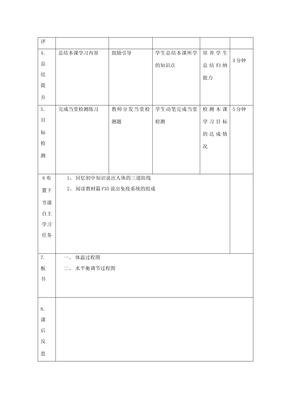 高中生物 第二章 动物和人体生命活动的调节 2.3 神经调节与体液调节的关系（2）教案 新人教版必修3-新人教版高二必修3生物教案_第2页