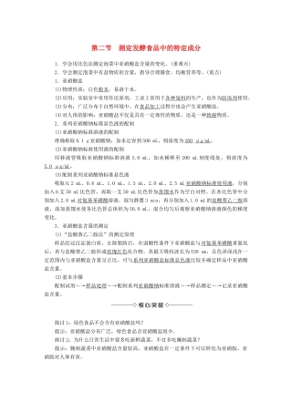 高中生物 第二章 发酵技术实践 第二节 测定发酵食品中的特定成分素材 苏教版选修1-苏教版高一选修1生物素材