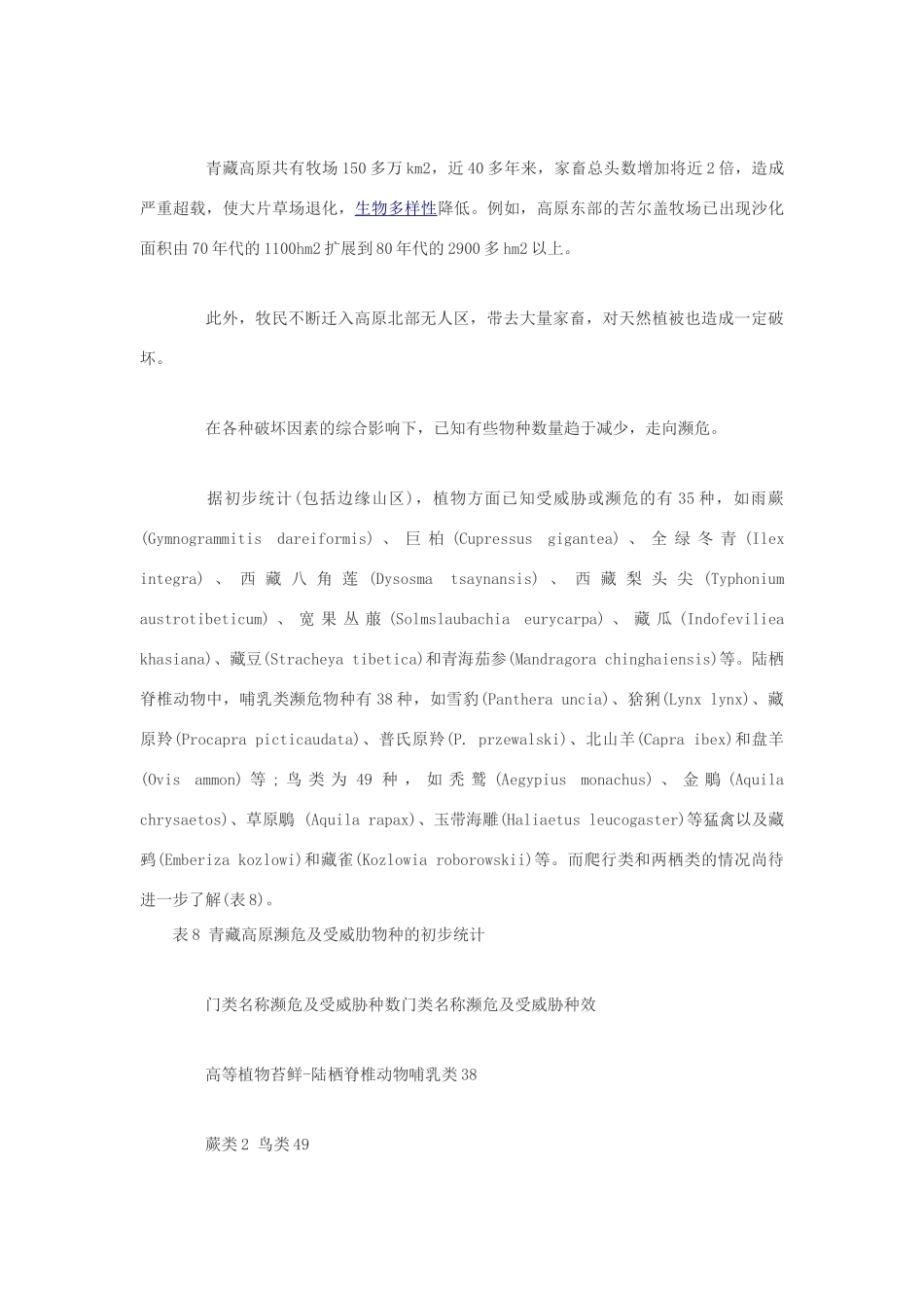 高中生物 青藏高原生物多样性所受威胁素材素材_第2页