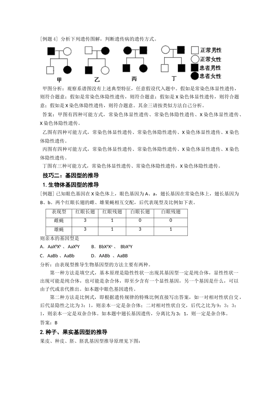 高中生物《遗传规律》素材2 沪科版第三册_第3页