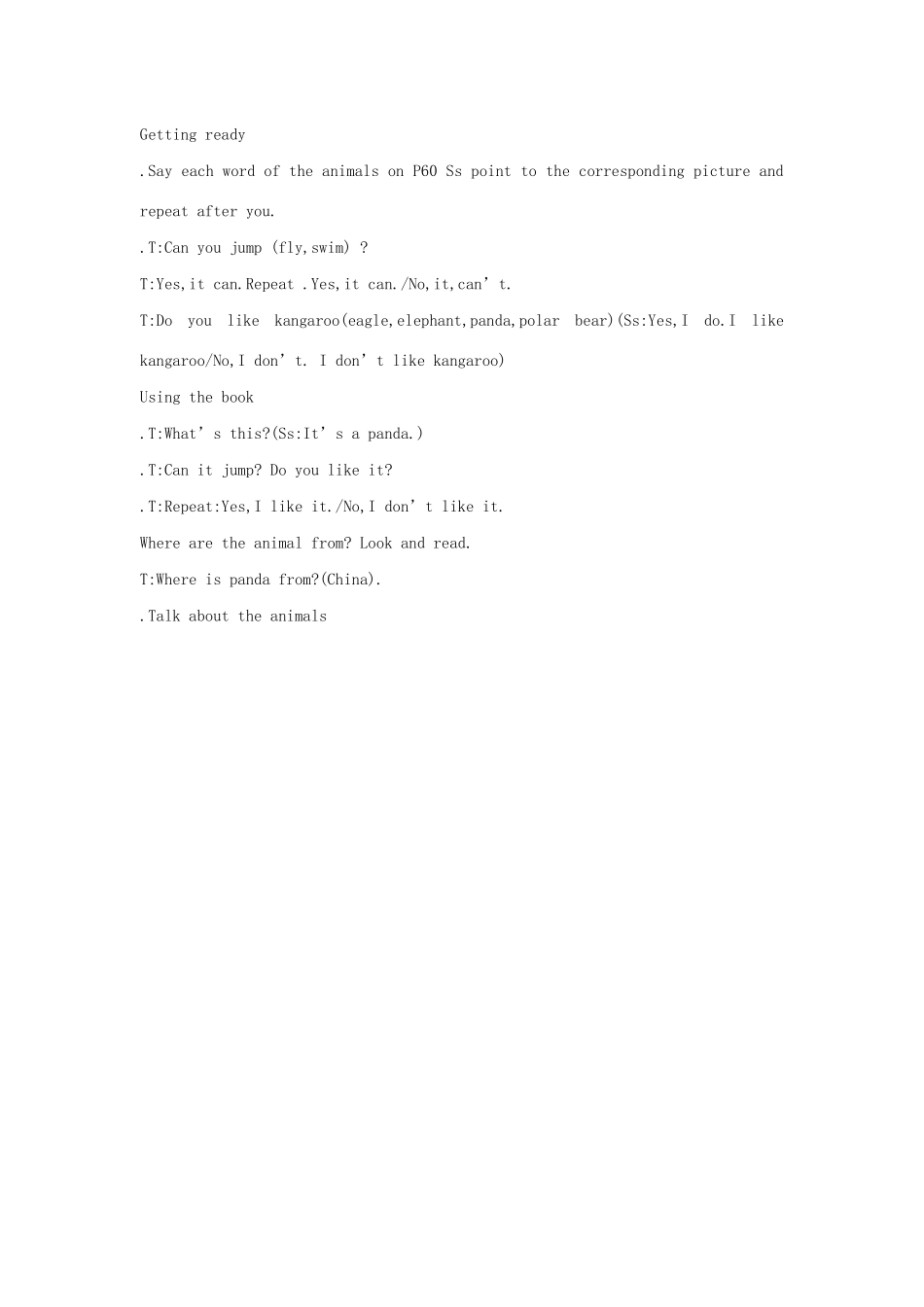 三年级英语上册 Review 2教案 广东版（先锋开心）-广东版小学三年级上册英语教案_第3页