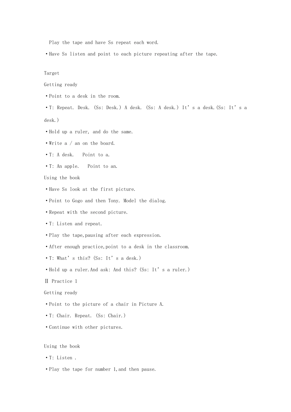 三年级英语上册 Unit 2 My classroom教案 广东版（先锋开心）-广东版小学三年级上册英语教案_第3页