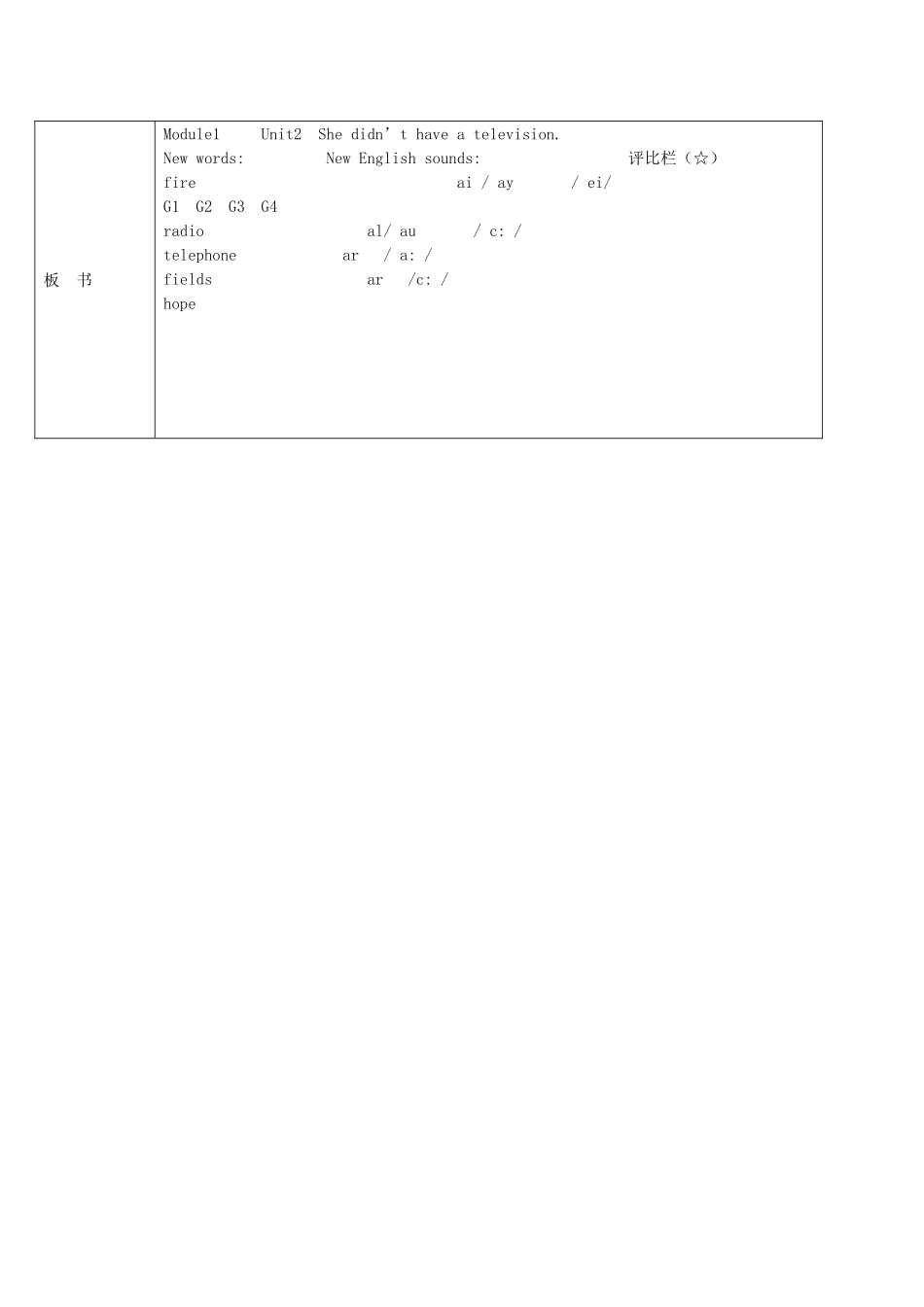 五年级英语下册 Module 1 Unit 2(2)教学案 外研版（三起）_第3页