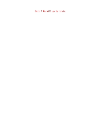 五年级英语下册 Module 4《Travel》（Unit 7）教案 教科版（广州，三起）-教科版小学五年级下册英语教案