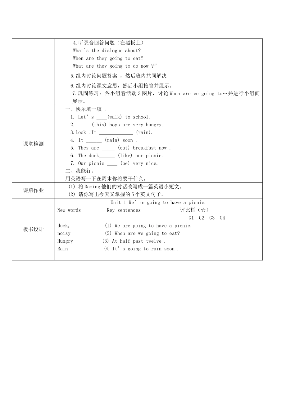六年级英语下册 Module 2 Unit 1(5)导学案 外研版（三起）_第2页