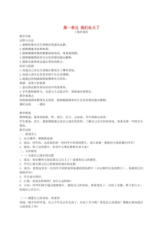 六年级科学下册 我在长大1教案 苏教版
