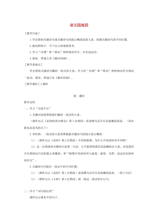 春三年级语文下册 第四单元 语文园地四教案反思 新人教版-新人教版小学三年级下册语文教案