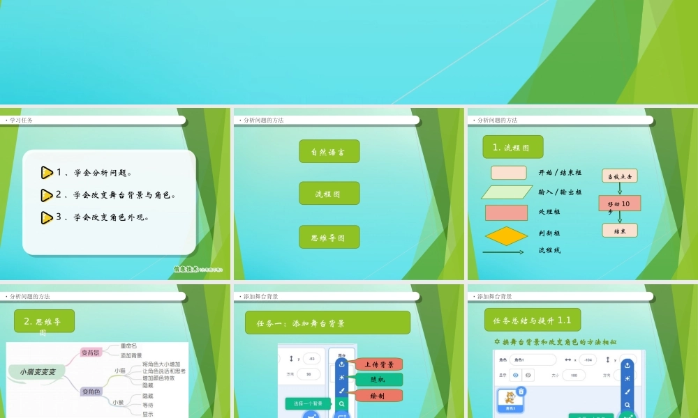 2级信息技术下册 第2课 小猫变变变课件 南方版-人教级下册信息技术课件