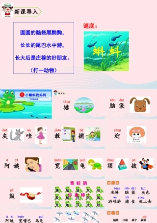 1 小蝌蚪找妈妈课件