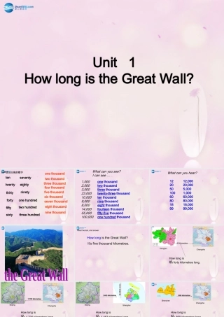 2014秋六年级英语上册 Module 1 Unit 1 How long is the Great Wall课件1 外研版（一起）