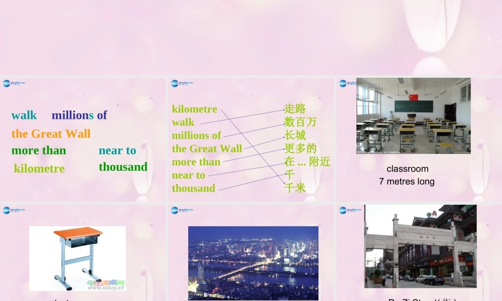 2014秋六年级英语上册 Module 1 Unit 1 How long is the Great Wall课件2 外研版（一起）
