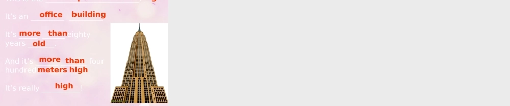 2014秋六年级英语上册 Module 1 Unit 2 It’s more than four hundred metres high课件1 外研版（一起）