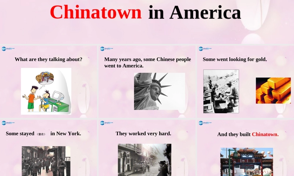2014秋六年级英语上册 Module 2 Unit 1 I went to Chinatown in New York yesterday课件1 外研版（一起）