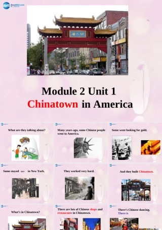 2014秋六年级英语上册 Module 2 Unit 1 I went to Chinatown in New York yesterday课件1 外研版（一起）