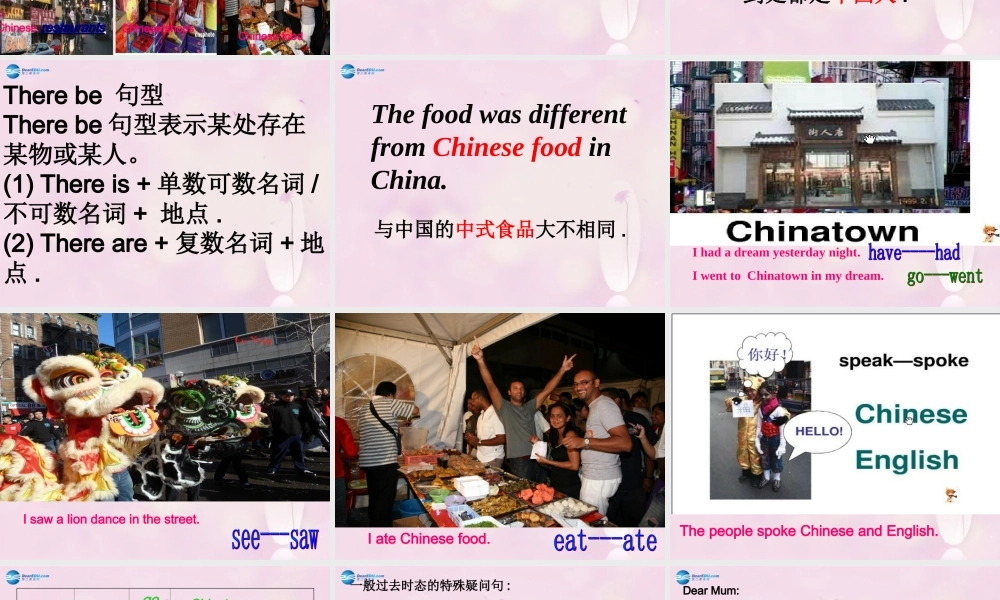 2014秋六年级英语上册 Module 2 Unit 1 I went to Chinatown in New York yesterday课件2 外研版（一起）