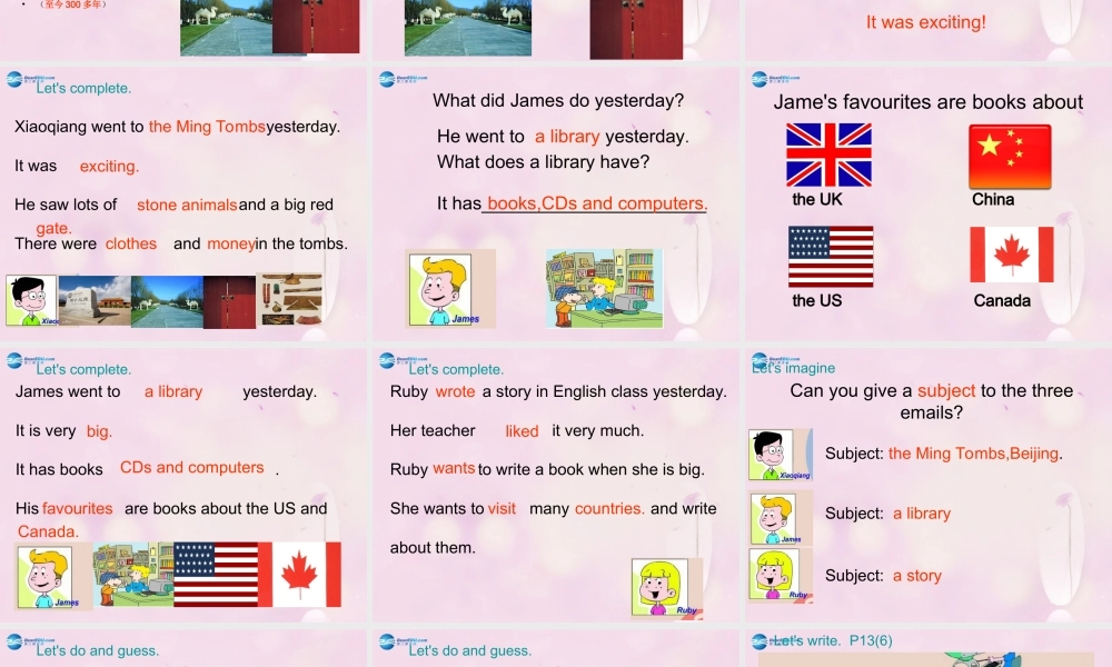 2014秋六年级英语上册 Module 2 Unit 2 I went to a library yesterday课件1 外研版（一起）