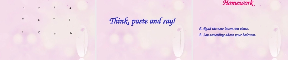 2014春四年级英语下册 Unit 1 Welcome to my new home课件1 人教版（精通）