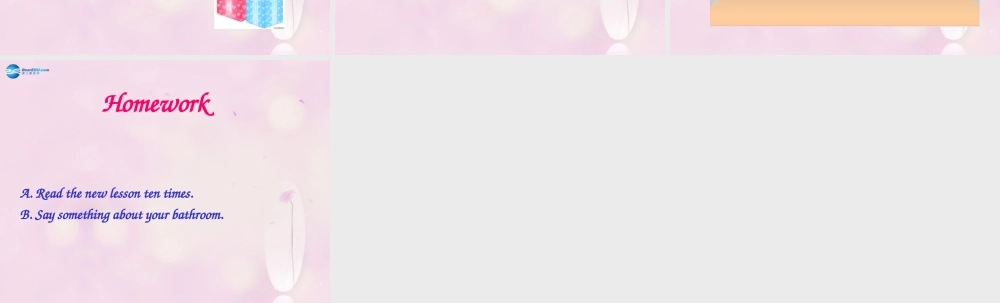 2014春四年级英语下册 Unit 1 Welcome to my new home课件5 人教版（精通）