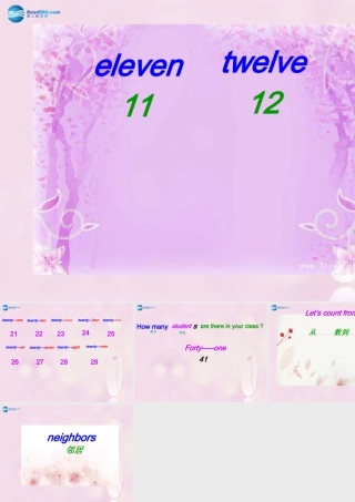 2014春四年级英语下册 Unit 2 There are forty students in our class课件3 人教版（精通）