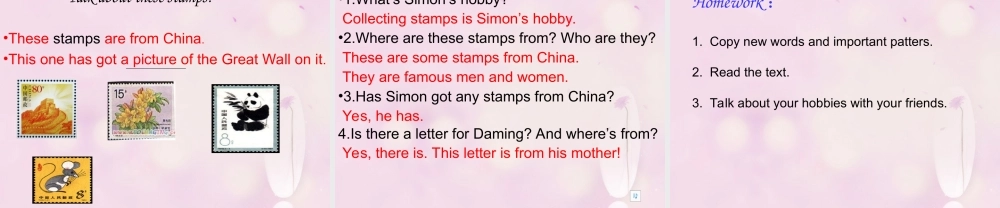 2014秋六年级英语上册 Module 3 Unit 2 Collecting stamps is my hobby课件2 外研版（一起）