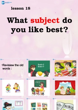 2014春四年级英语下册 Unit 3 What subject do you like best课件2 人教版（精通）