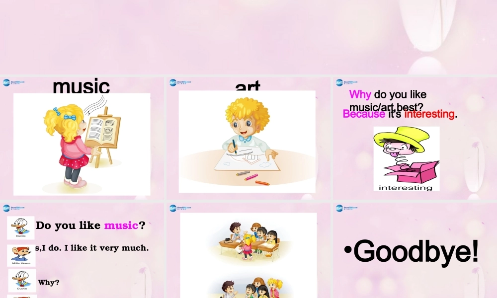 2014春四年级英语下册 Unit 3 What subject do you like best课件4 人教版（精通）