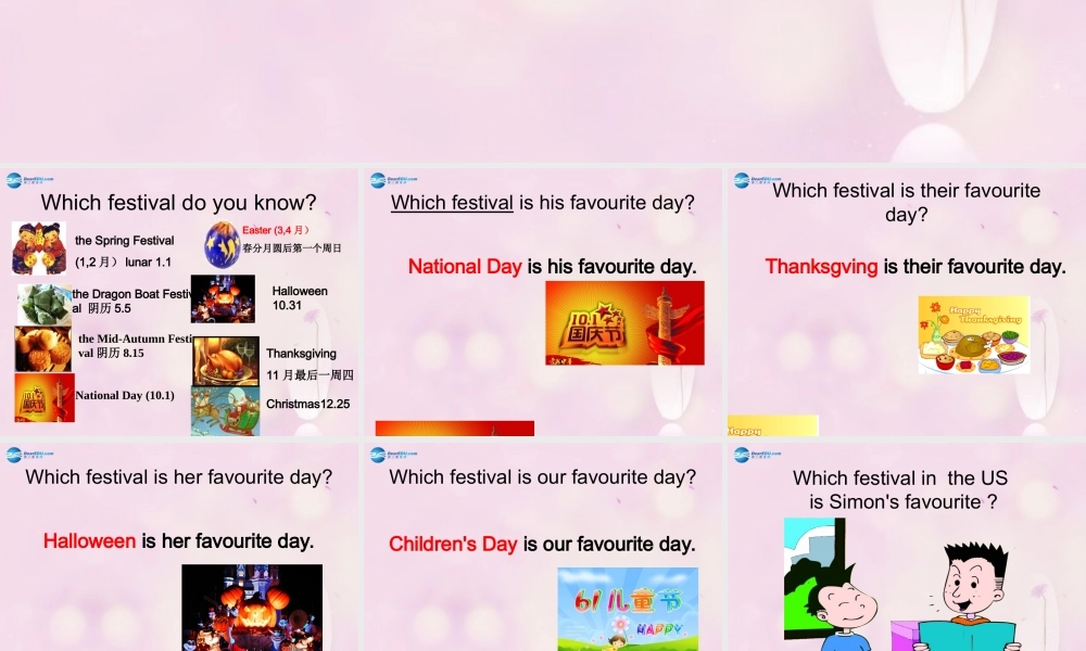 2014秋六年级英语上册 Module 4 Unit 1 Thanksgiving is very important in the US课件1 外研版（一起）