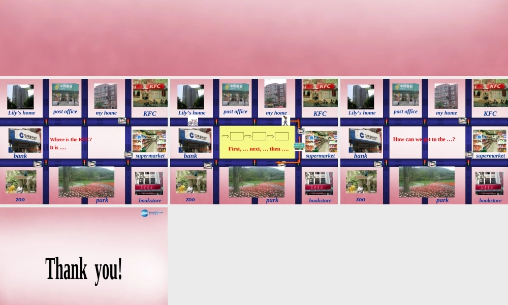 2014年秋六年级英语上册 Unit1 How can I get there（第4课时）课件 人教PEP