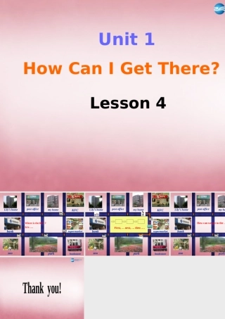 2014年秋六年级英语上册 Unit1 How can I get there（第4课时）课件 人教PEP