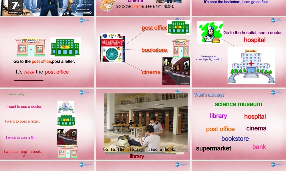 2014年秋六年级英语上册 Unit1 How can I get there课件3 人教PEP